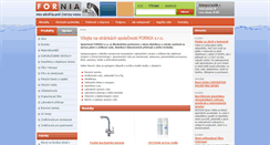 Desktop Screenshot of fornia.cz